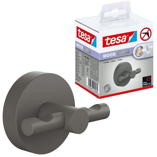 tesa Klebehaken Moon Grey 40585 Metall bis 6kg selbstklebend