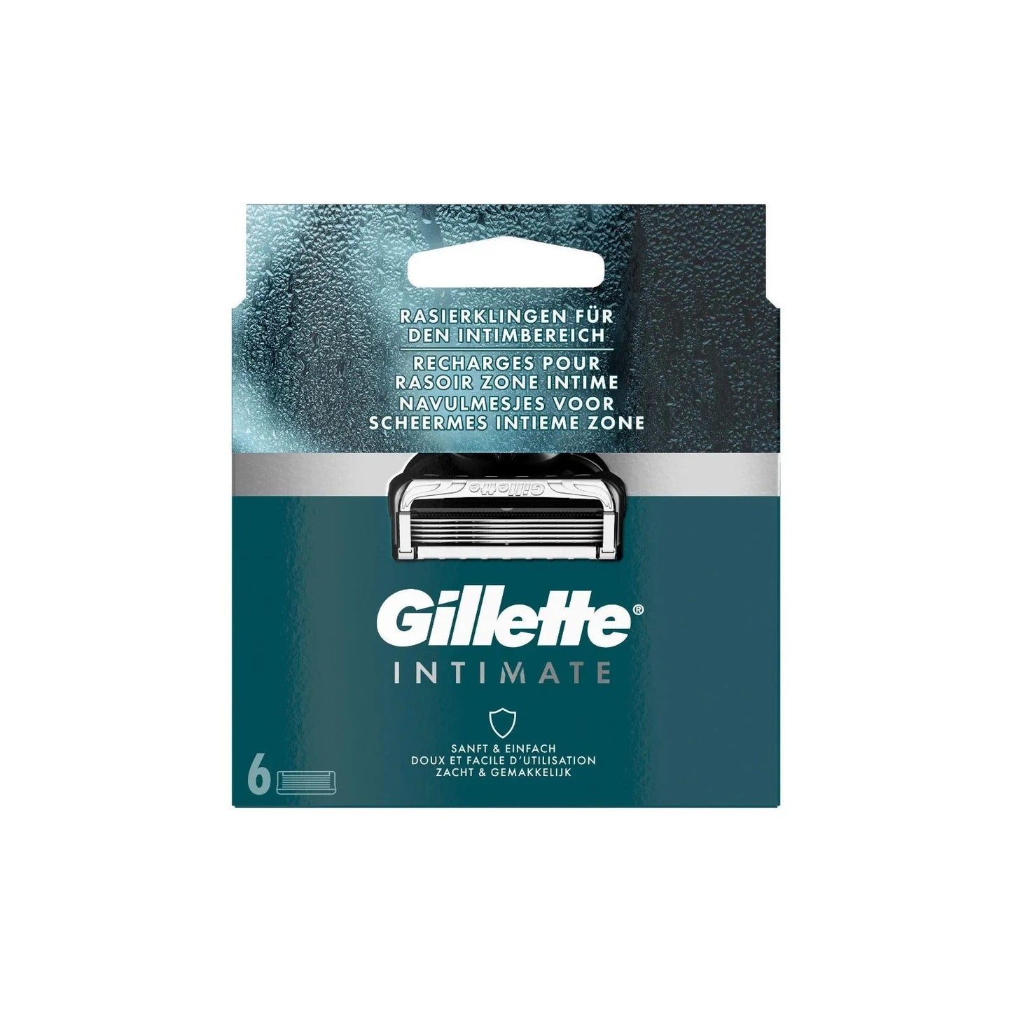 Gillette Intimate Rasierklingen für den Intimbereich 6 Stück - NEU