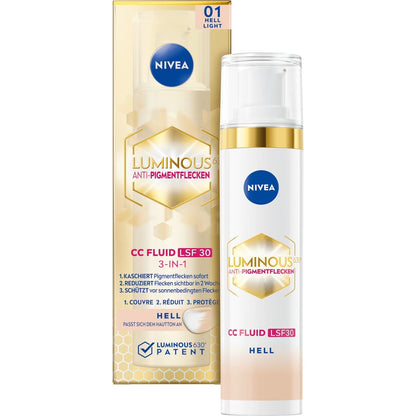 NIVEA Luminous630° Anti-Pigmentflecken Fluid 3-IN-1 01 Hell