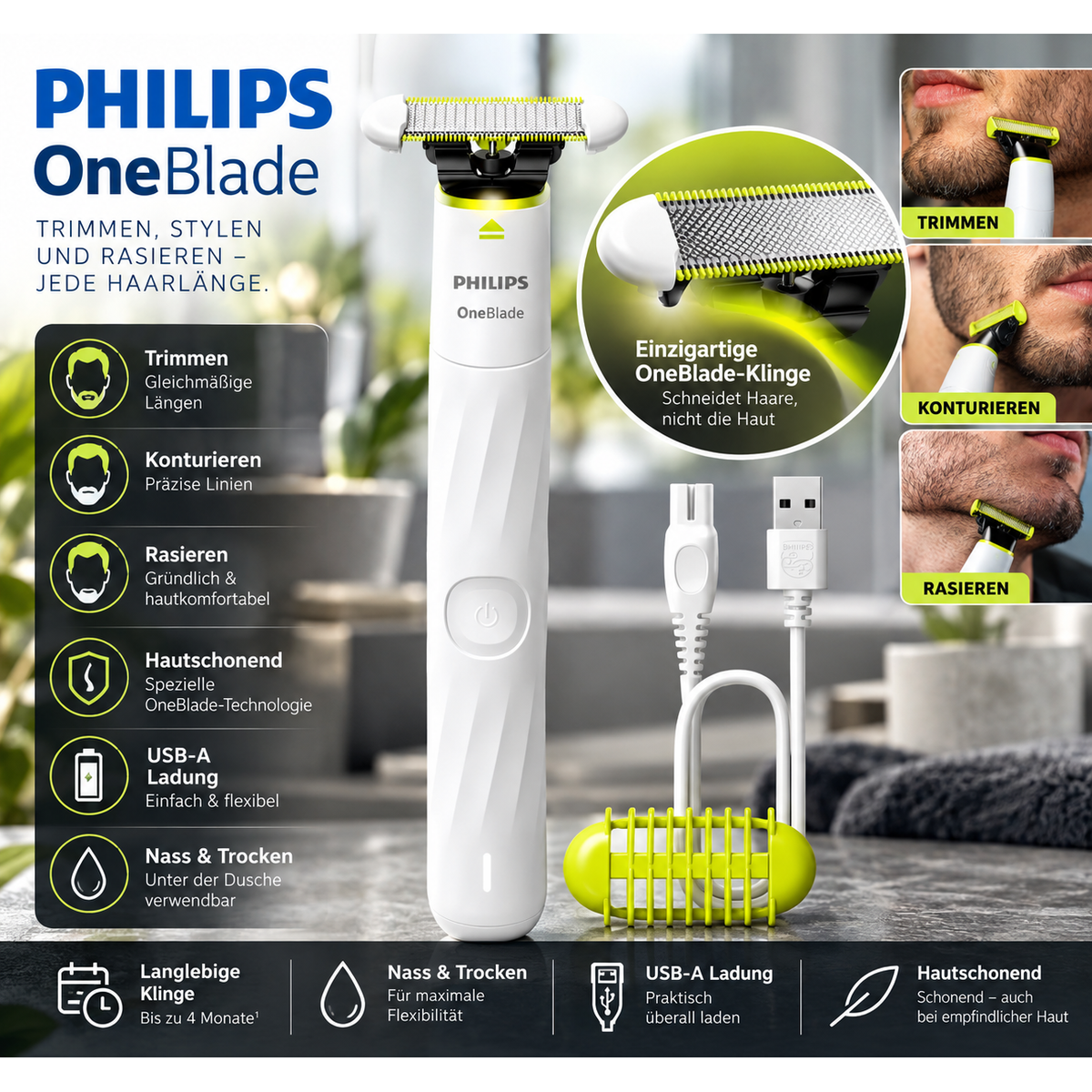 Philips - OneBlade Intimate Rasierer QP1930/22 – Produktabbildung
