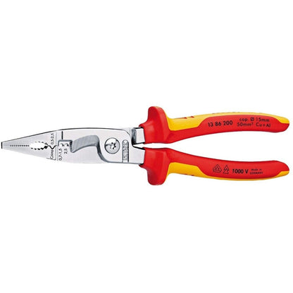 Knipex VDE Installationszange 1386200 200mm Elektrozange isoliert