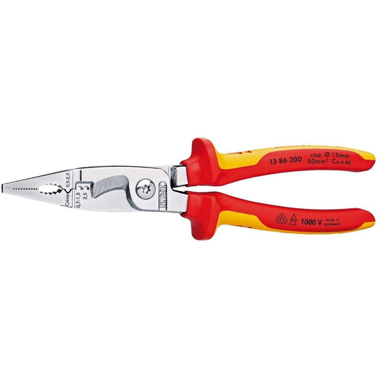 Knipex VDE Installationszange 1386200 200mm Elektrozange isoliert
