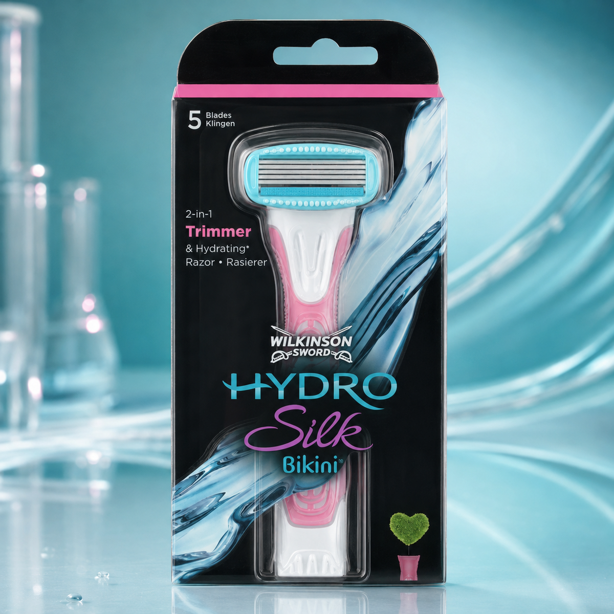 Wilkinson Sword Hydro Silk Bikini 2-in-1 Rasierer & Trimmer – 5 Klingen