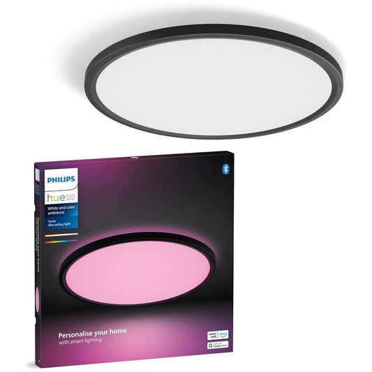 Philips Hue Panelleuchte Tento White & Color Ambiance Rund M Schwarz