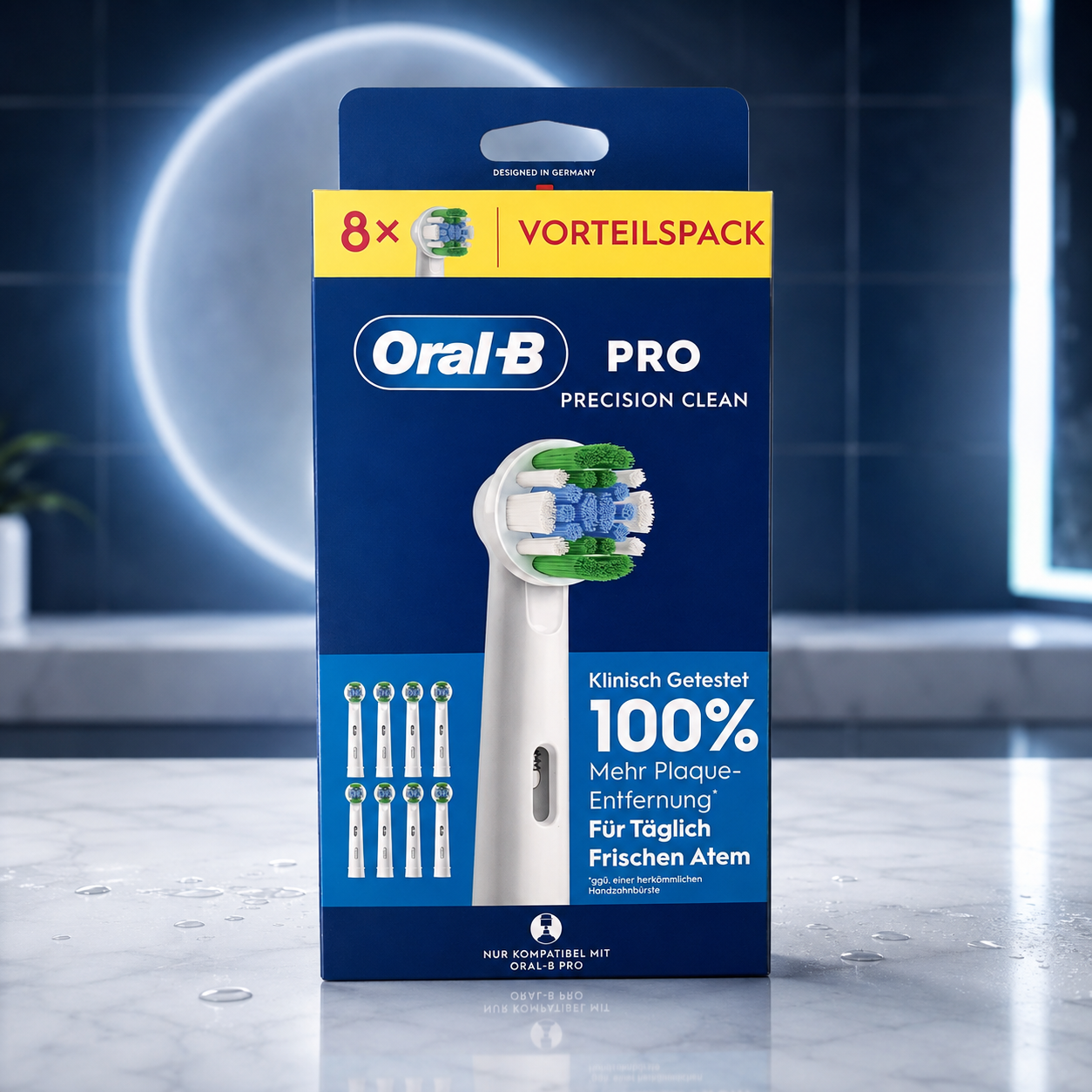8  Oral B  PRO Precision clean  Aufsteckbürsten OralB Bürstenköpfe - neu