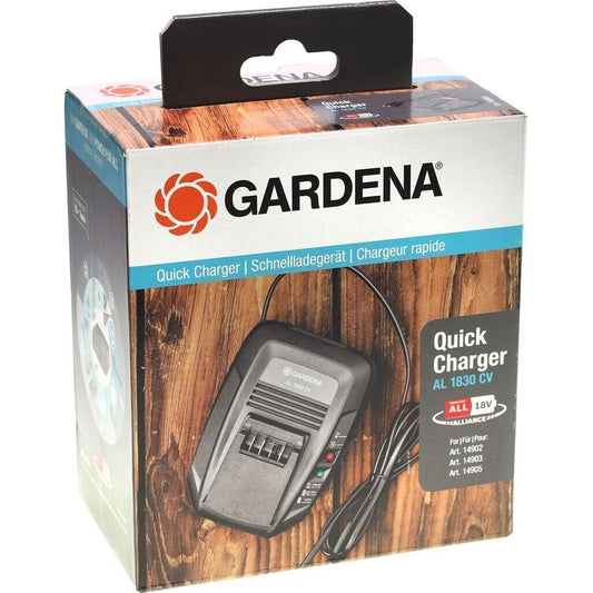 Gardena P4A AL 1830 CV Schnelladegerät für alle 18V Power for all Akkus