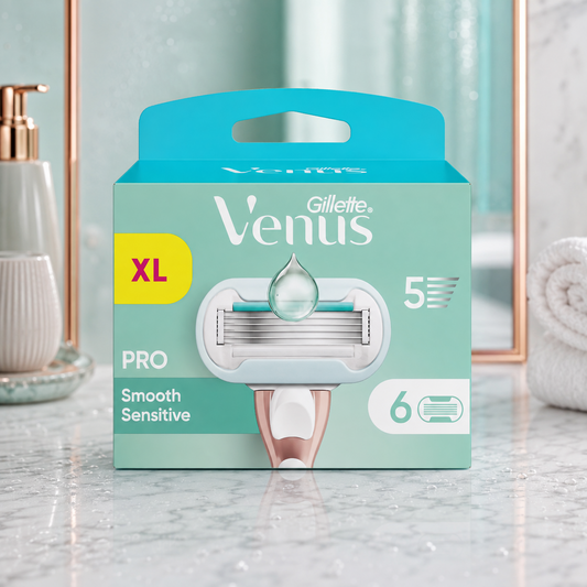 Gillette Venus PRO Smooth Sensitive Rasierklingen – 6 Ersatzklingen für Damen