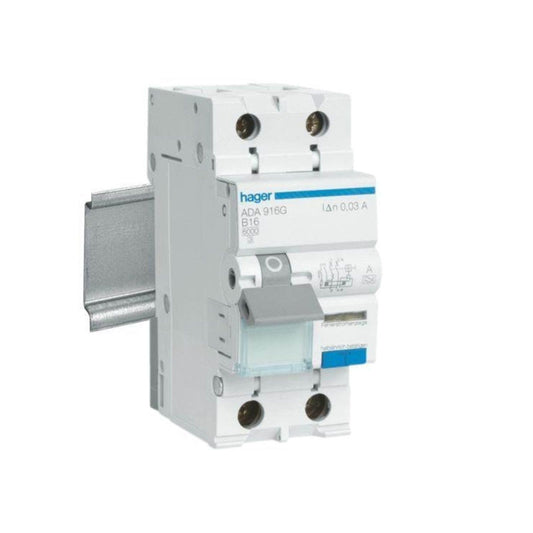 Hager ADA913C FI/LS-Schalter 1P+N 13A C 30mA 6kA