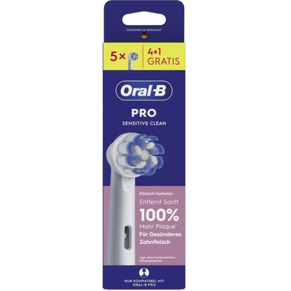 Oral-B Pro Sensitive Clean 4 + 1 Aufsteckbürsten Ersatzbürsten Zahnbürstenkopf