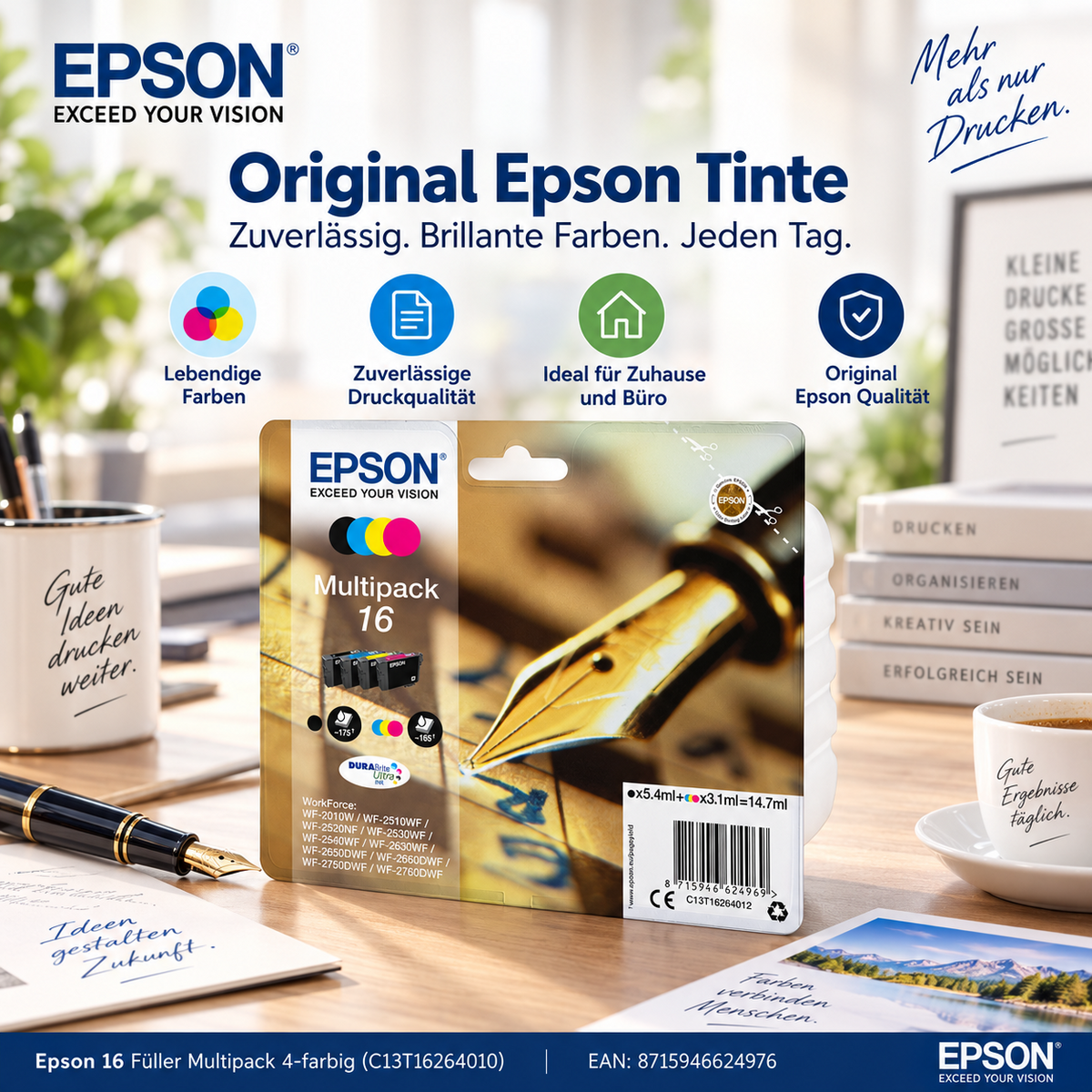 Epson 16 Füller Multipack 4-farbig (C13T16264010)