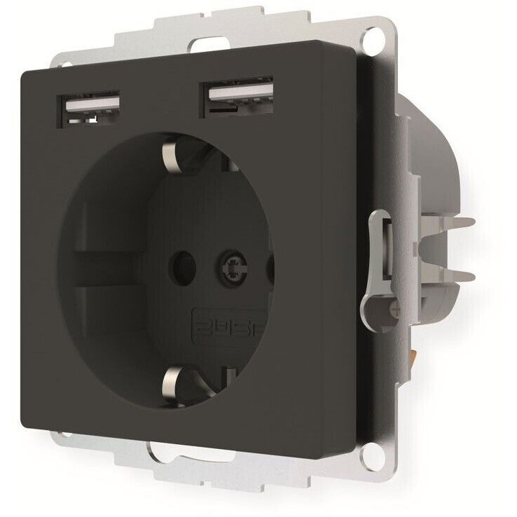 Gira 449351 Steckdose mit 2x USB-A Schutzkontakt System 55