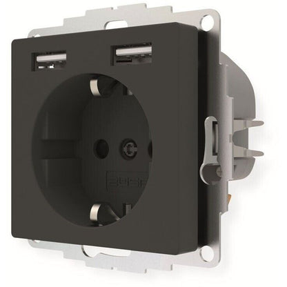 Gira 449351 Steckdose mit 2x USB-A Schutzkontakt System 55