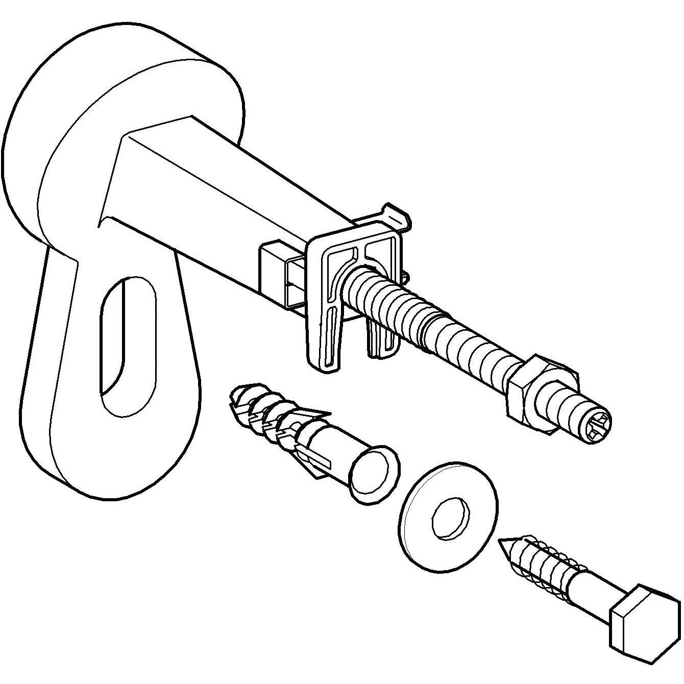 GROHE Rapid SL Wandwinkel (3855800M) – Befestigungselement für Vorwandsysteme