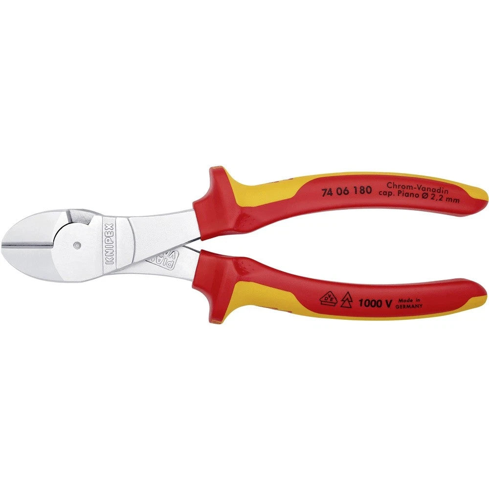 Knipex 74 06 180 VDE Kraft-Seitenschneider 180 mm isoliert