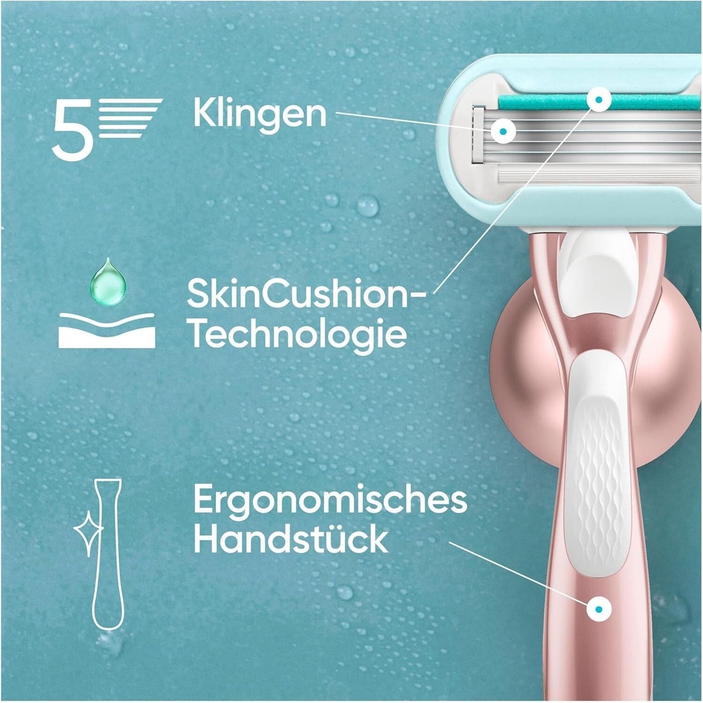 Gillette Venus Pro Smooth Sensitive Rasierklingen empfindliche Haut 10 Klingen