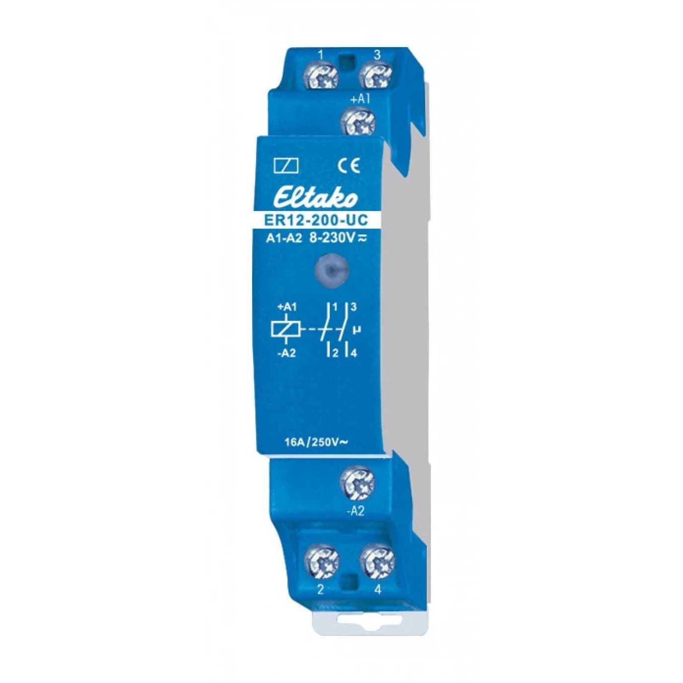 Eltako 22200002 elektronisches Schaltrelais ER12-200-UC 8..230V UC 2S