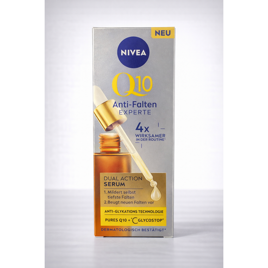 NIVEA Q10 Anti-Falten Dual Action Serum GLYCOSTOP 30ml NEU
