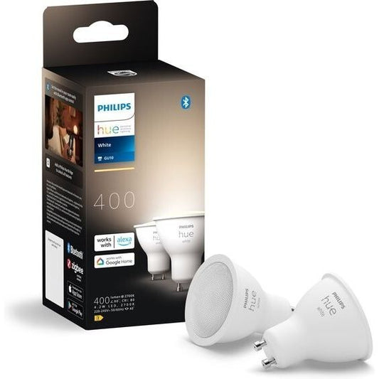 Philips hue Hue White 4.2W GU10 2er Pack LED-Reflektor Licht warmweiß