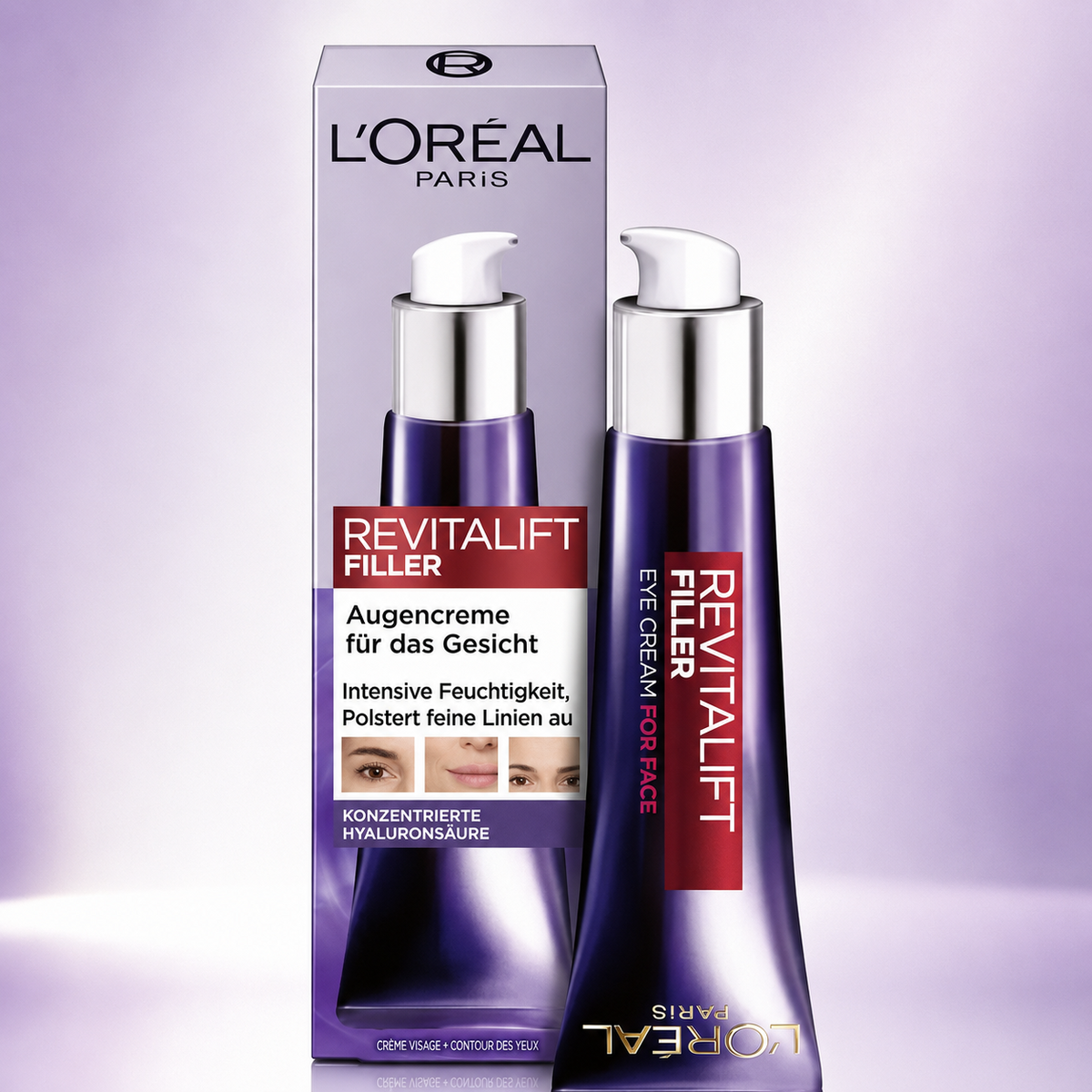 L'Oréal Paris Augencreme für Frauen: poltert auf, glättet die Haut - 30 ml