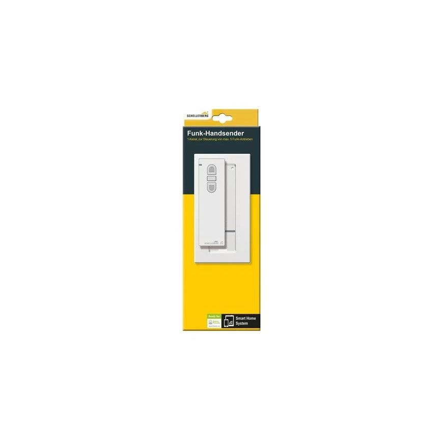 Schellenberg Funk-Handsender 1-Kanal, 868,4 MHz für Markisen- und Rohrmotoren, w