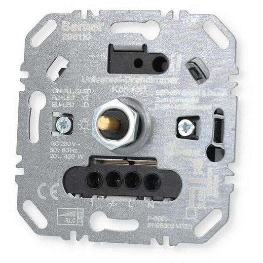 Berker 296110 Universal Drehdimmer Komfort LED Dimmer Einsatz