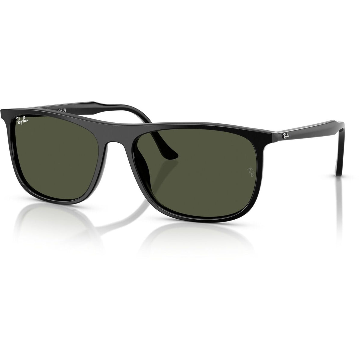 Ray-Ban RB2216 901/31 – Polished Black / Classic Green