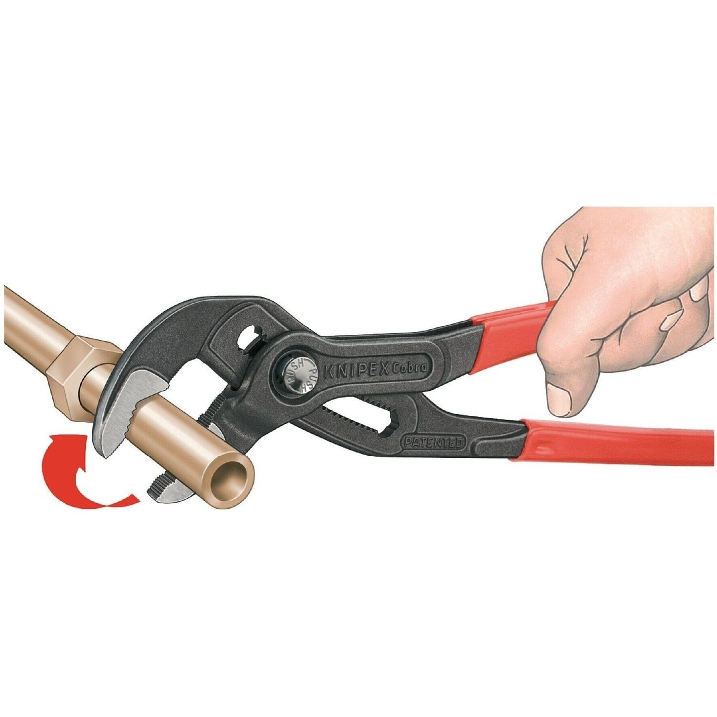 Knipex COBRA 87 01 150 Wasserpumpenzange Schlüsselweite (metrisch) 30 mm 150 mm