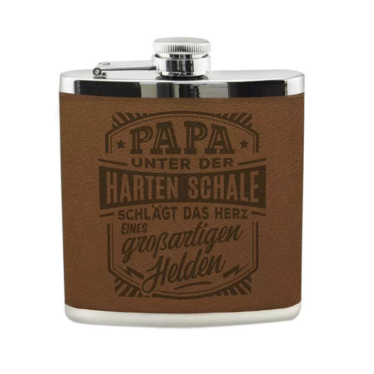 Echter Kerl Flachmann- Papa