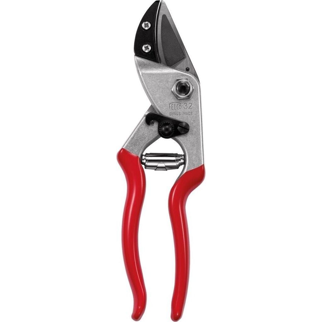 Felco Einhand-Baum-, Reb-, Gartenschere, Modell mit Gebogenem Amboss 32