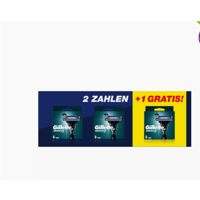 Gillette Mach3 Systemklingen 6er 3 für 2 [Aktion]