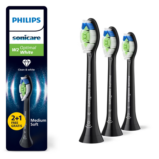 3 X Philips Sonicare W2 Optimal White Standard Schallzahnbürstenköpfe Neu 2025
