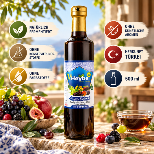 Heybe Atom Essig 500 ml | Fermentierter Kräuteressig aus natürlichen Zutaten – Produktbild 1