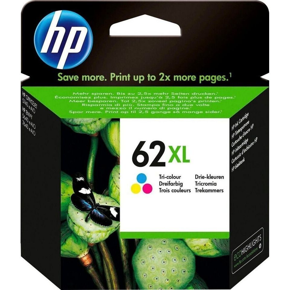 ORIGINAL HP 62 XL COLOR DRUCKERPATRONE - C2P07AE - OFFICEJET 5540 - MHD 2027