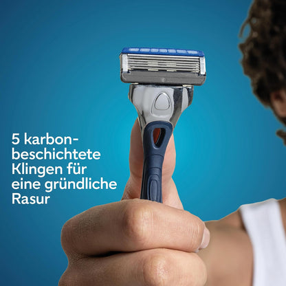 Wilkinson Sword Hydro 5 Herrenrasierer Klinge, Ersatzklingen-Pack Herrenrasierer, Haut-Hydratation, karbonbeschichtete Klingen, 4 Ersatzklingen