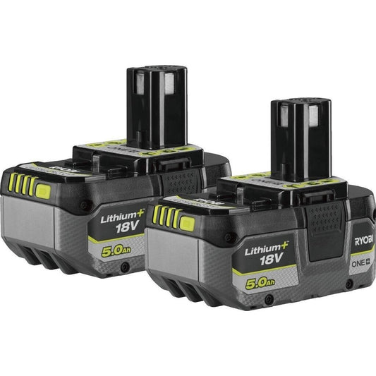 RYOBI – 18 Volt ONE+ 5,0 Ah Lithium-Ionen-Akku – kompatibel mit allen 18 V ONE+