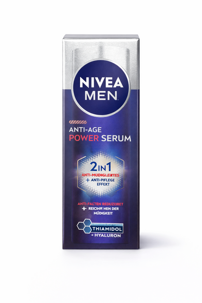 NIVEA MEN Power Anti-Age Serum 2in1 – LUMINOUS630® & Hyaluron (30 ml)
