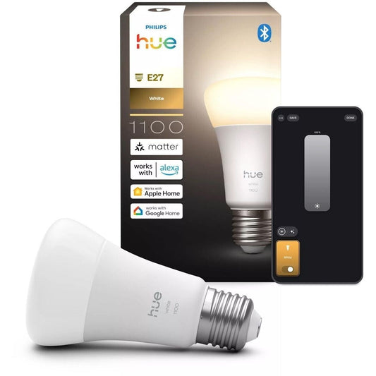 Philips Hue E27 LED Lampe 9,5W wie 75W warmweißes Licht dimmbar