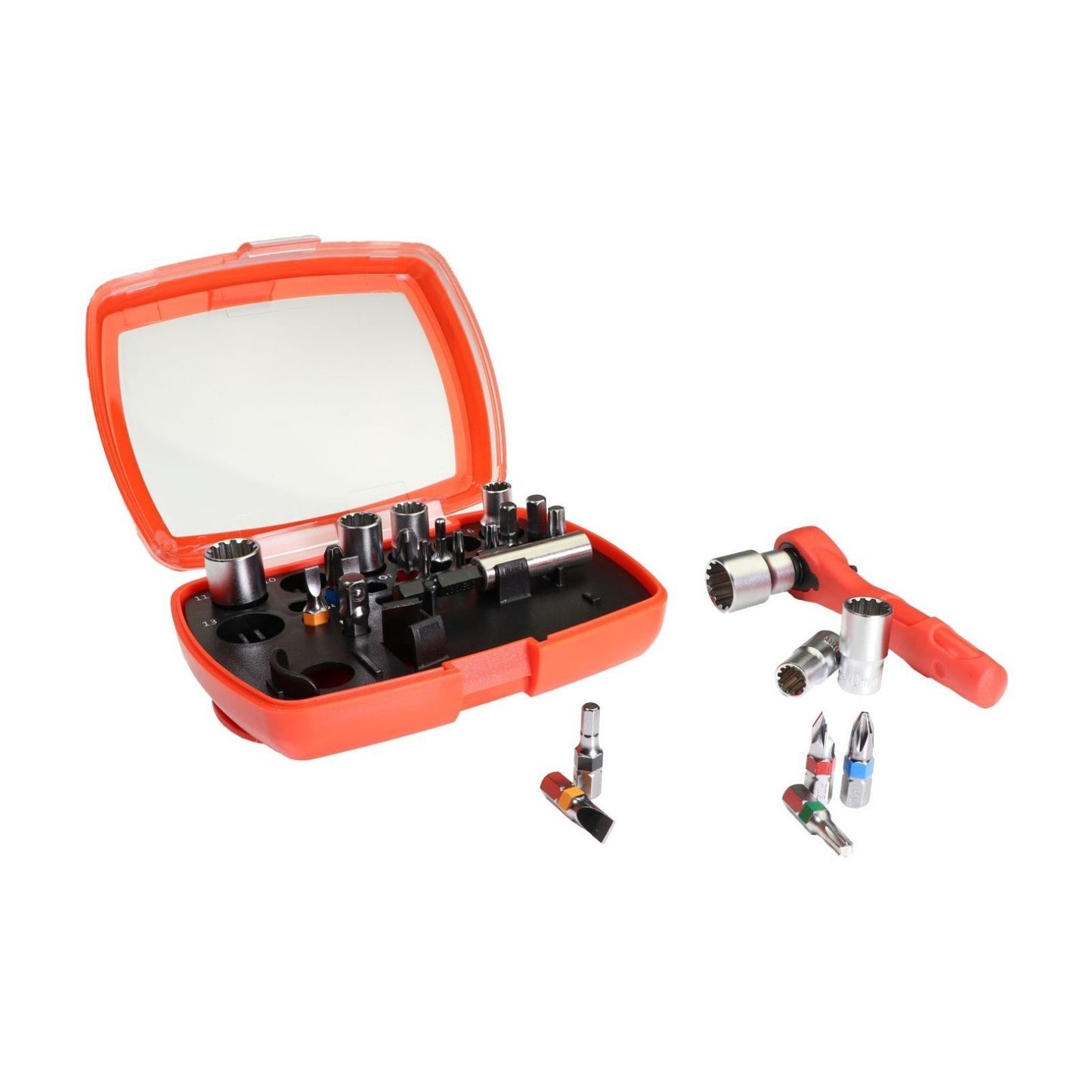 GO/ON Bit- & Steckschlüsselsatz 26-teilig Ratsche Bitset Werkzeug Set