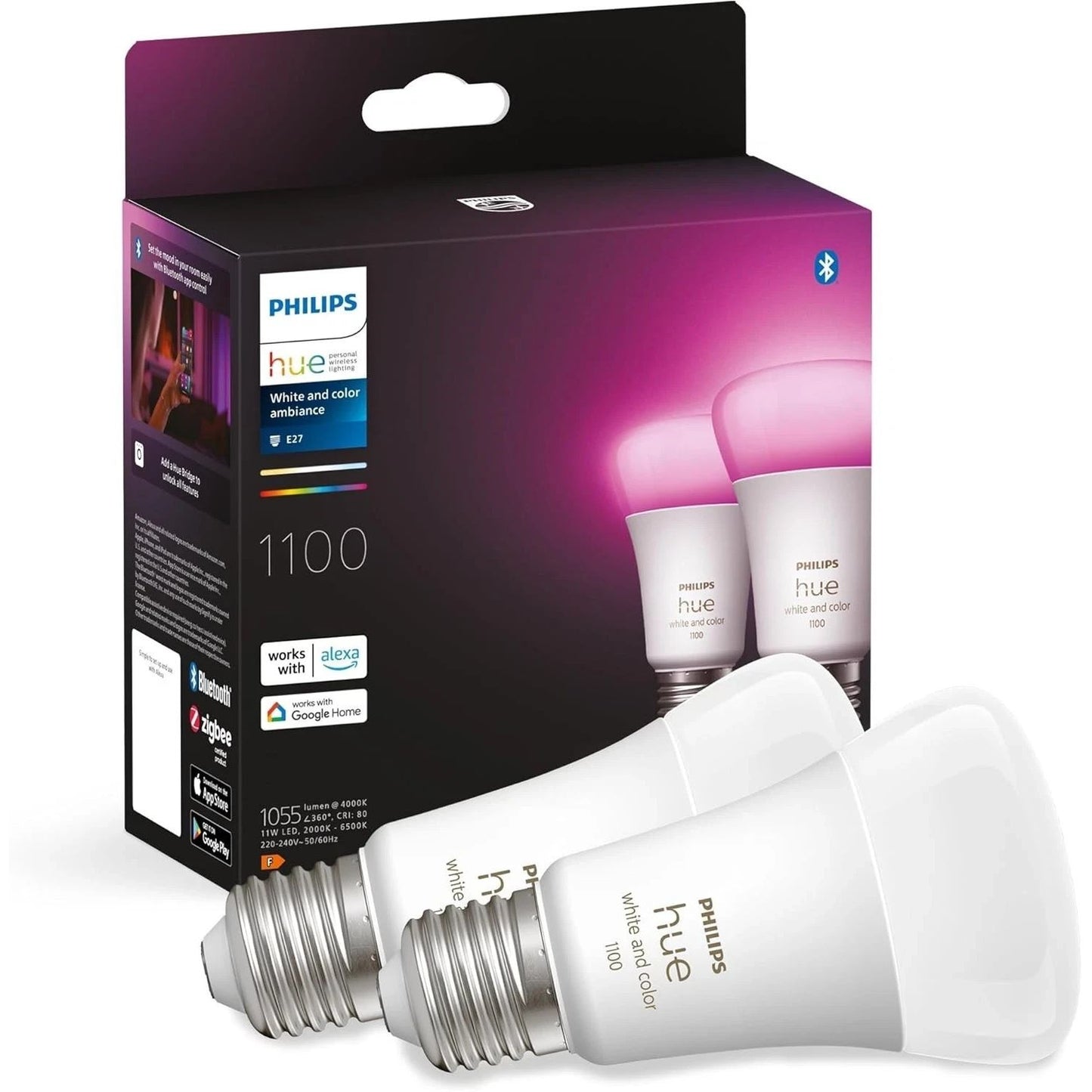 Philips Hue White & Color Ambiance E27 LED Lampen (1100lm), TESTSIEGER