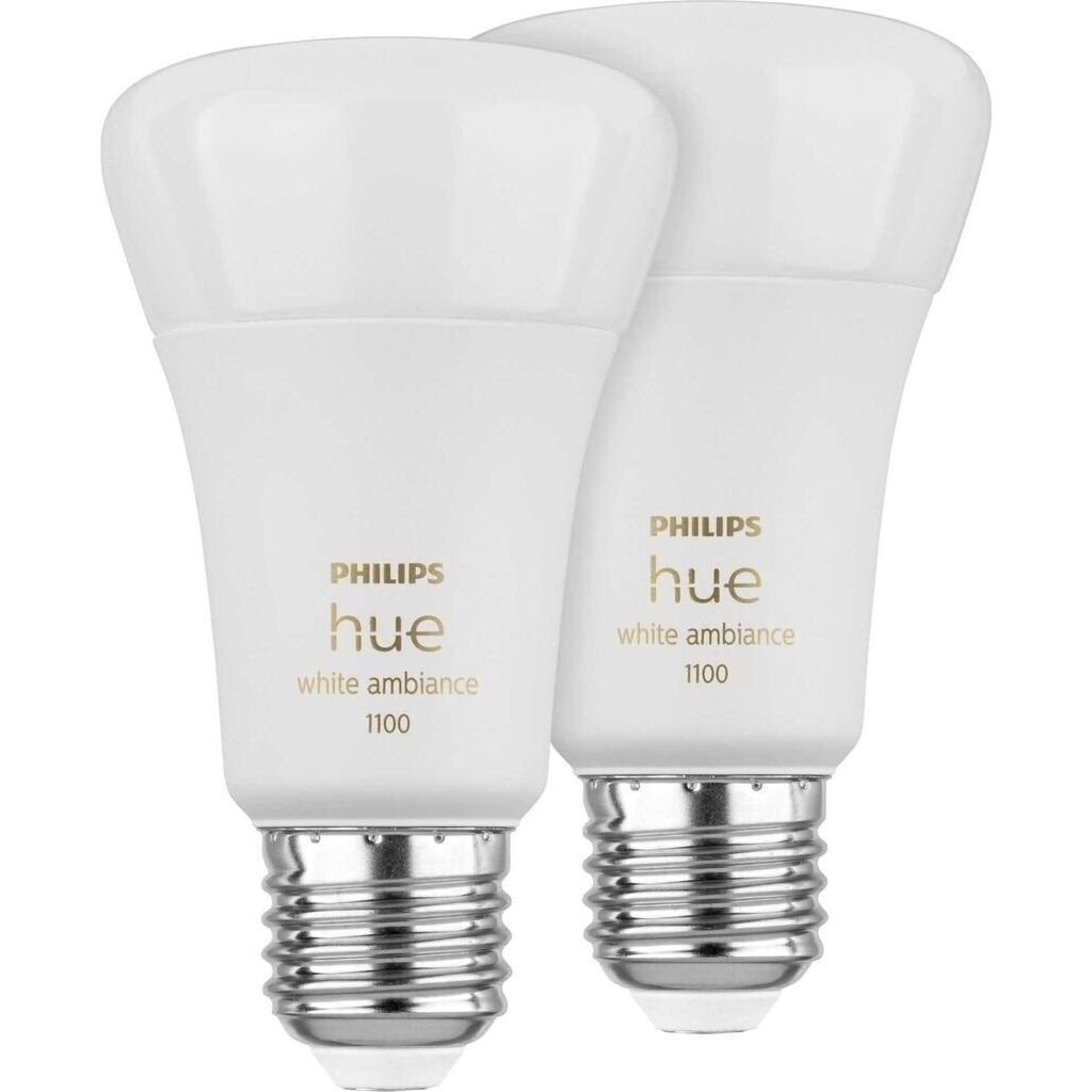 Philips Hue White Ambiance E27 8W 1100lm 2er Set 929002468404