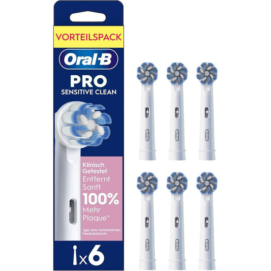 Oral-B Aufsteckbürsten Pro Sensitive Clean 6er Pack Neu & 100% Originale Bürsten