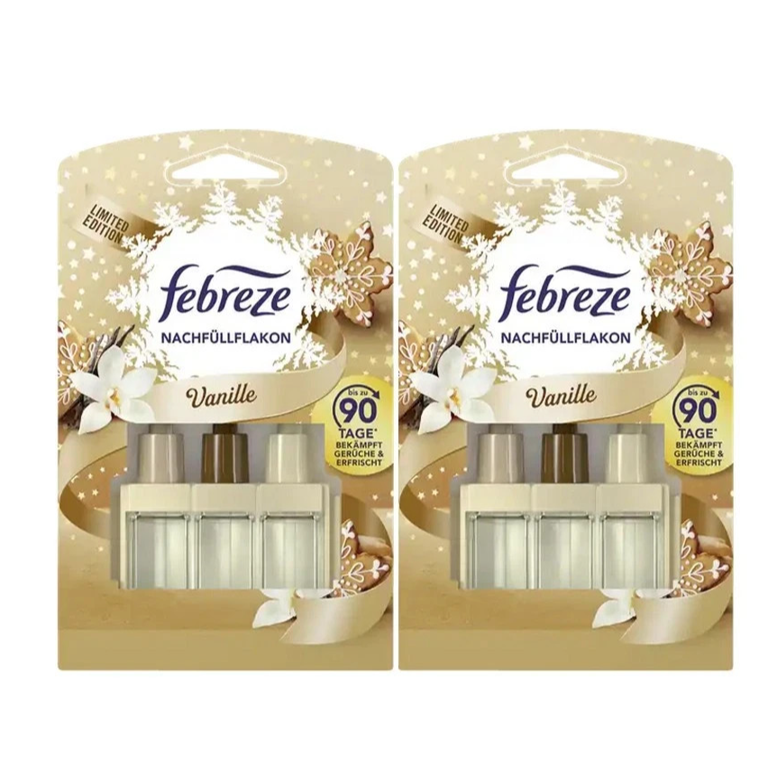 Febreze 3Volution DUO Duftstecker Nachfüllflakon Vanille – 2 x 20 ml