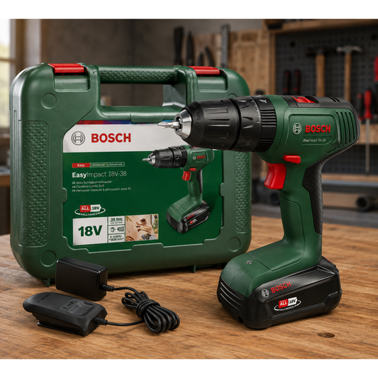 Bosch Akku Schlagbohr-Schrauber, 18V-38, 1x Akku 2,5 Ah; 18 Volt, Koffer dazu
