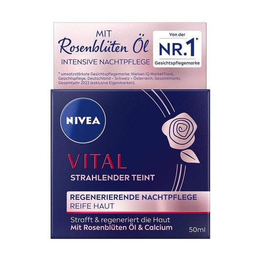 NIVEA VITAL Nachtpflege strahlender Teint Anti-Age regenerierend