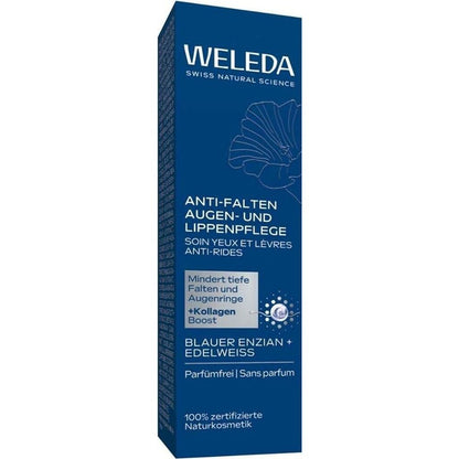 Weleda Anti-Falten Augen- & Lippenpflege Blauer Enzian & Edelweiss 10 ml