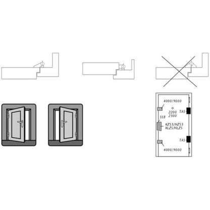 Abus Tuerzusatz-Sicherung 112 W EK Bandseite - 261169