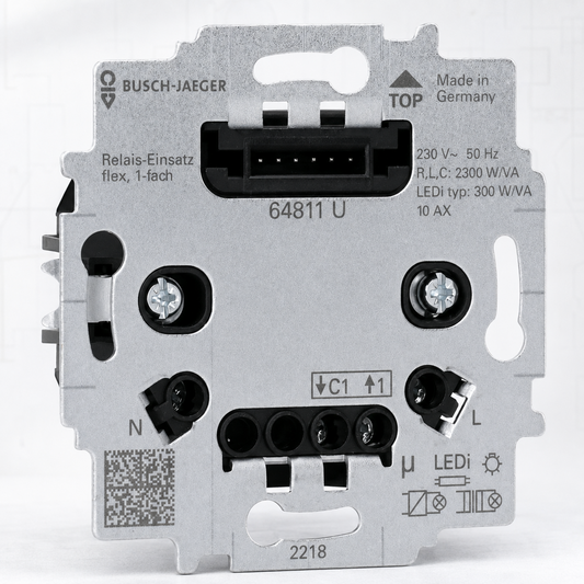 Busch-Jaeger 64811 U flexTronics Relais Einsatz 1-fach Unterputz 230 V '40113952