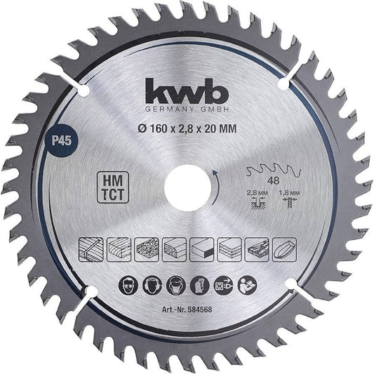 kwb BK-Sägeblatt HM Ø 250 x 30/20 mm Z60