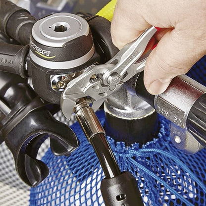 KNIPEX 86 03 125 SB Mini-Zangenschlüssel Zange und Schraubenschlüssel in einem W