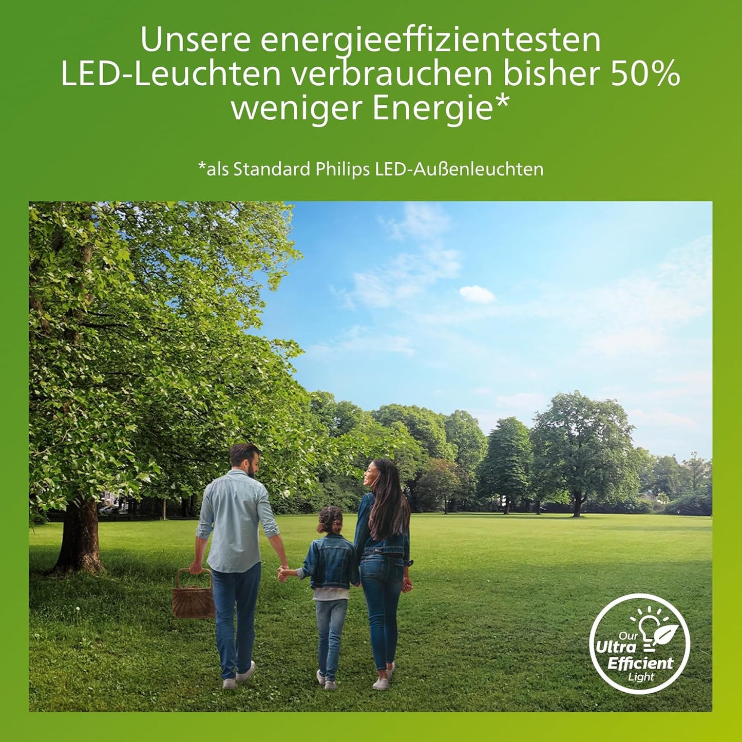Philips Outdoor Ultra-Efficient Bustan Wandleuchte 3.8W, Bewegungssensor, 2700K warmweißes Licht, IP44 wetterfest, anthrazit